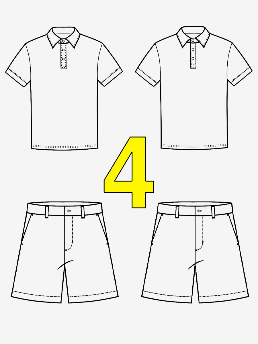 2 Polos+2 Shorts