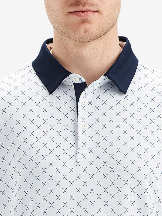Performance Quick Dry Print Golf Polos