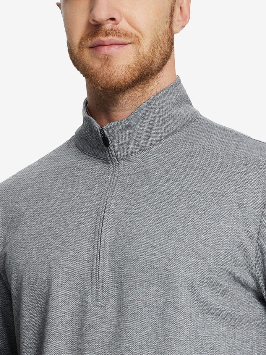 SMOKY GRAY HERRINGBONE