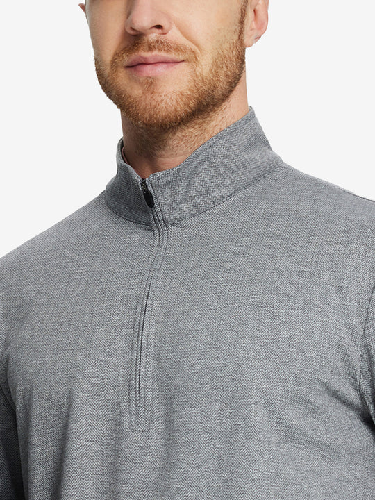 SMOKY GRAY HERRINGBONE