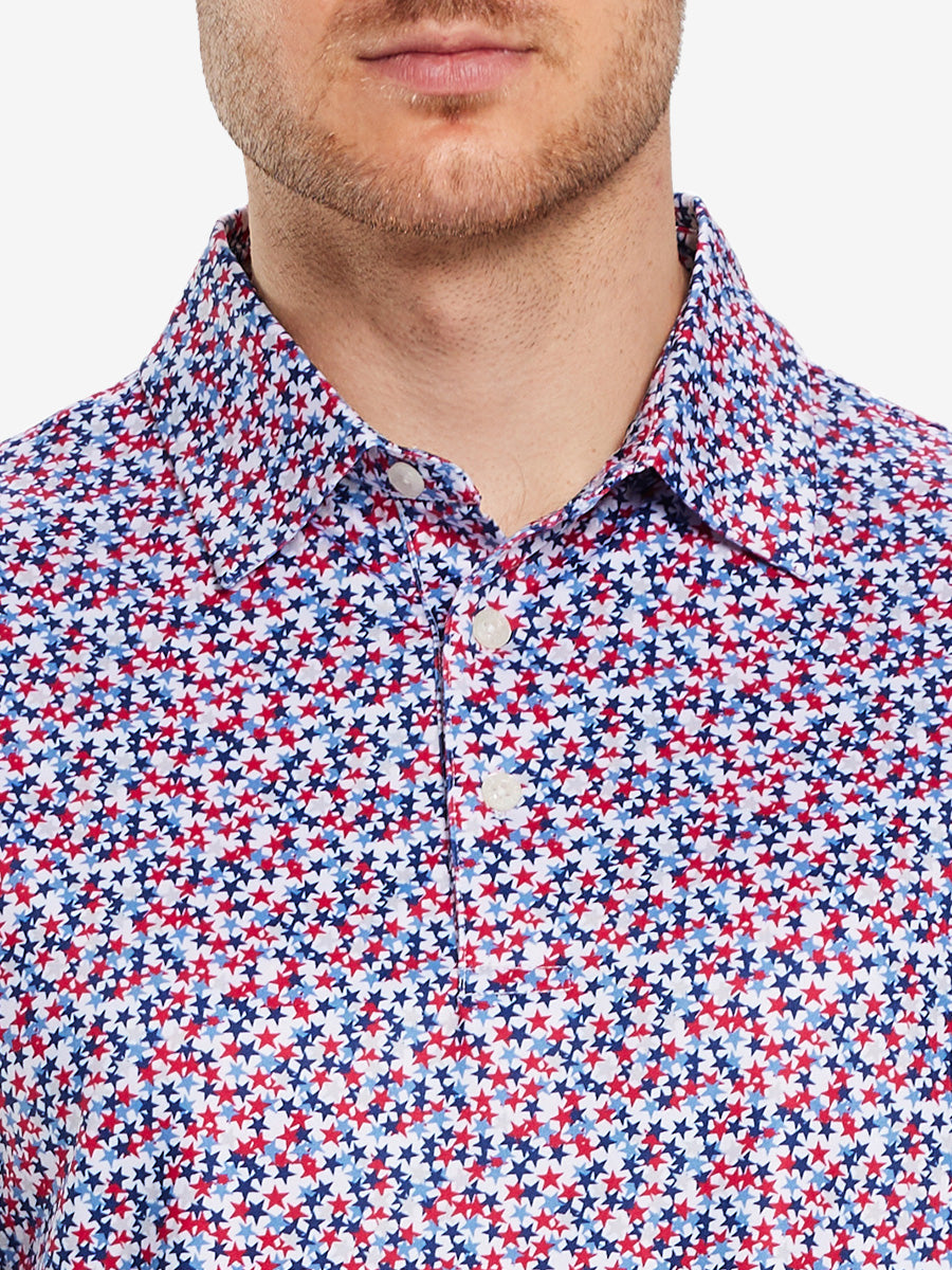 Performance Quick Dry Print Golf Polos（4）