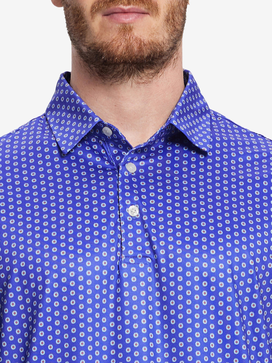 Performance Quick Dry Print Golf Polos