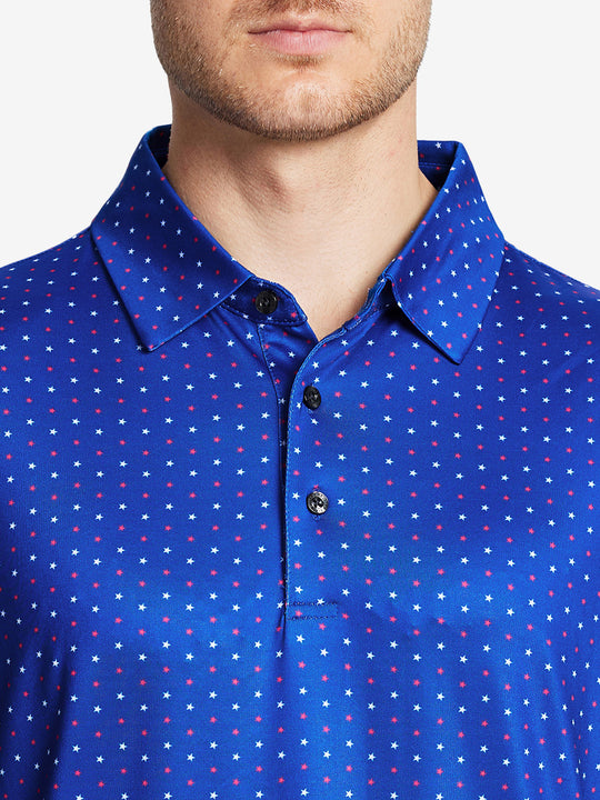 Performance Quick Dry Print Golf Polos（3）