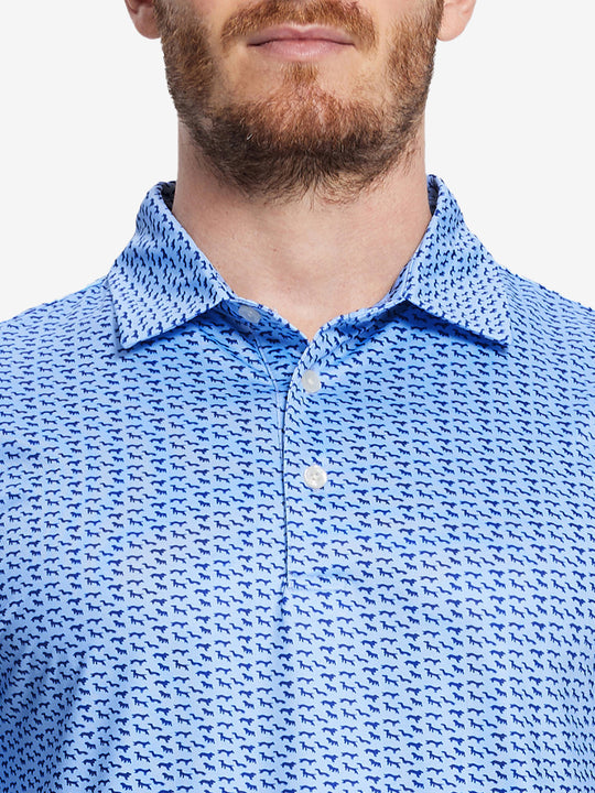 Performance Quick Dry Print Golf Polos（2）
