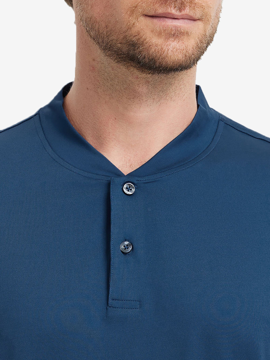 Everyday Collarless Jersey Shirt BLUE