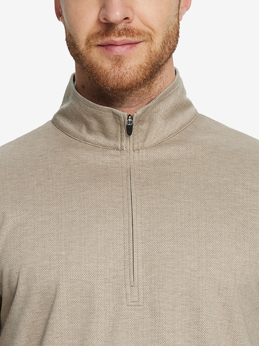 DARK KHAKI HERRINGBONE