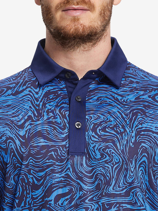 Performance Quick Dry Print Golf Polos（2）