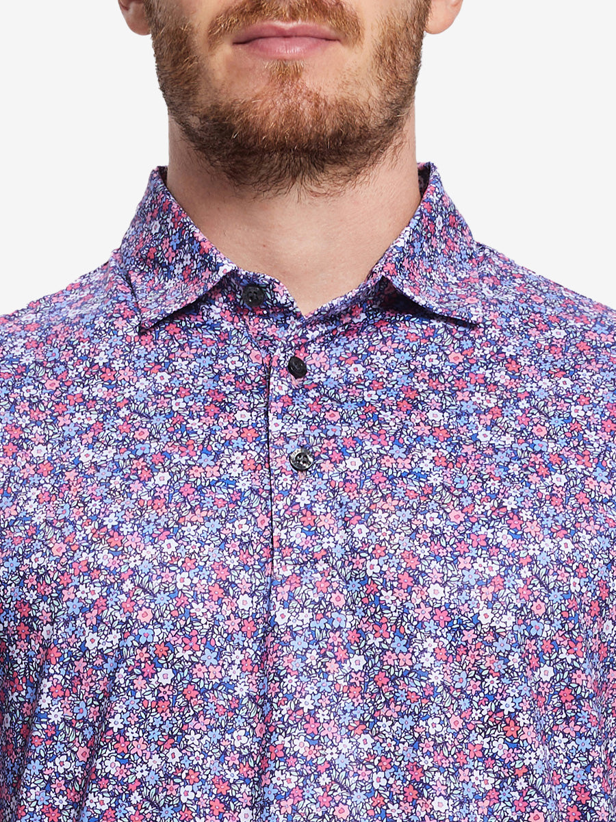 Performance Quick Dry Print Golf Polos（2）