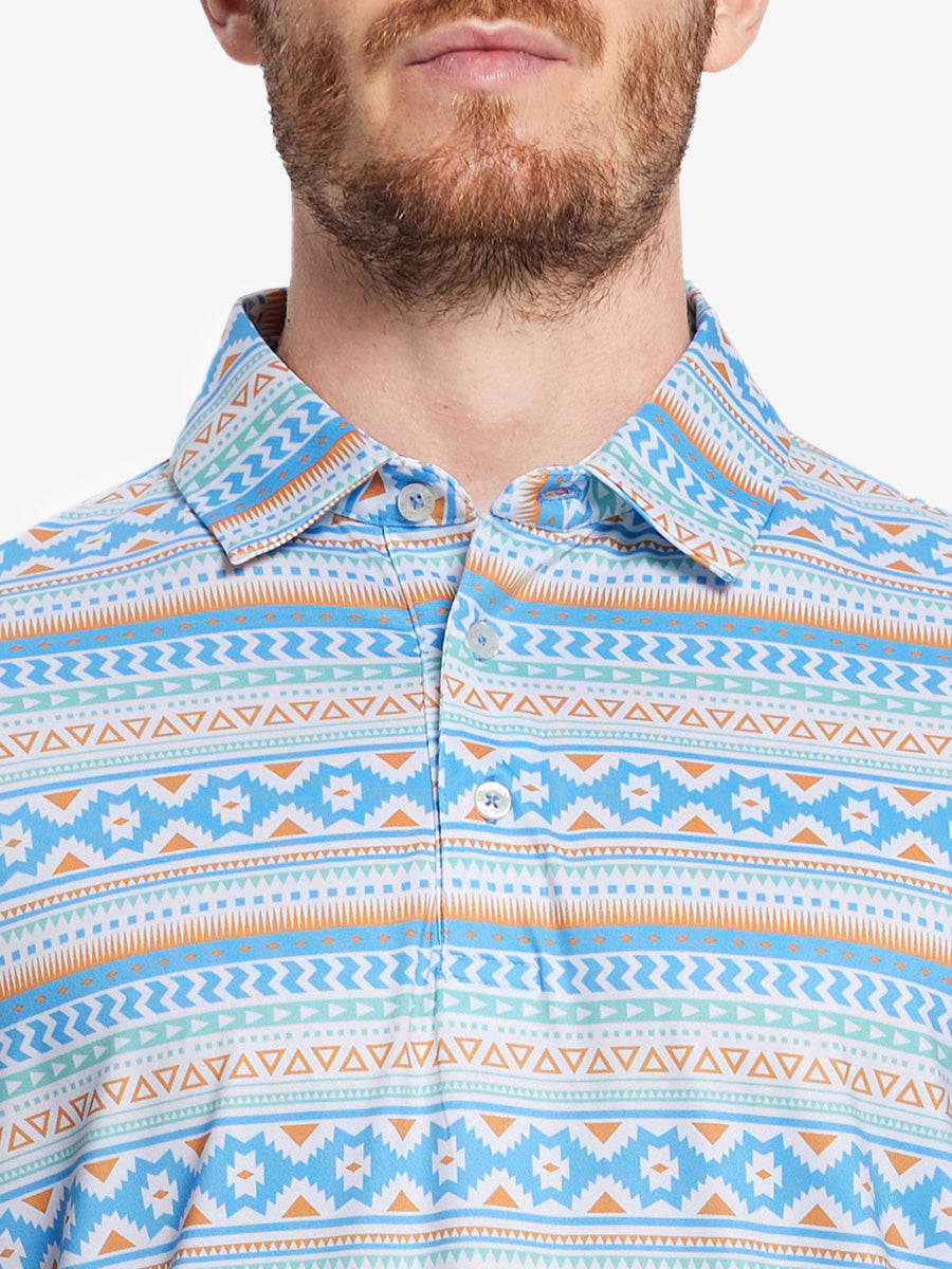 Performance Quick Dry Print Golf Polos