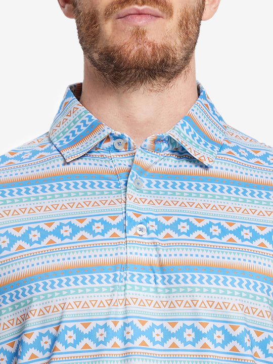 Performance Quick Dry Print Golf Polos