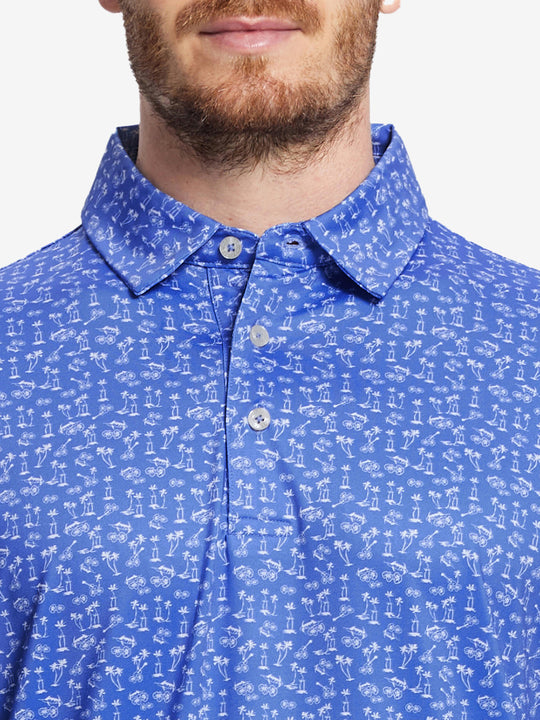 Performance Quick Dry Print Golf Polos（3）