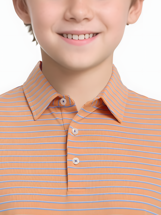 ORANGE/SKY BLUE STRIPE