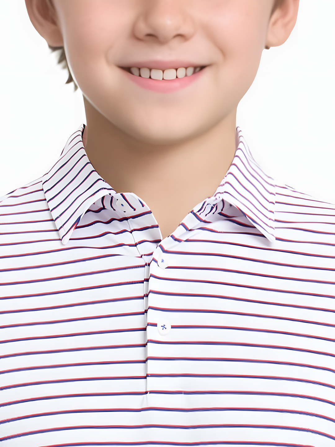 WHITE/NAVY STRIPE