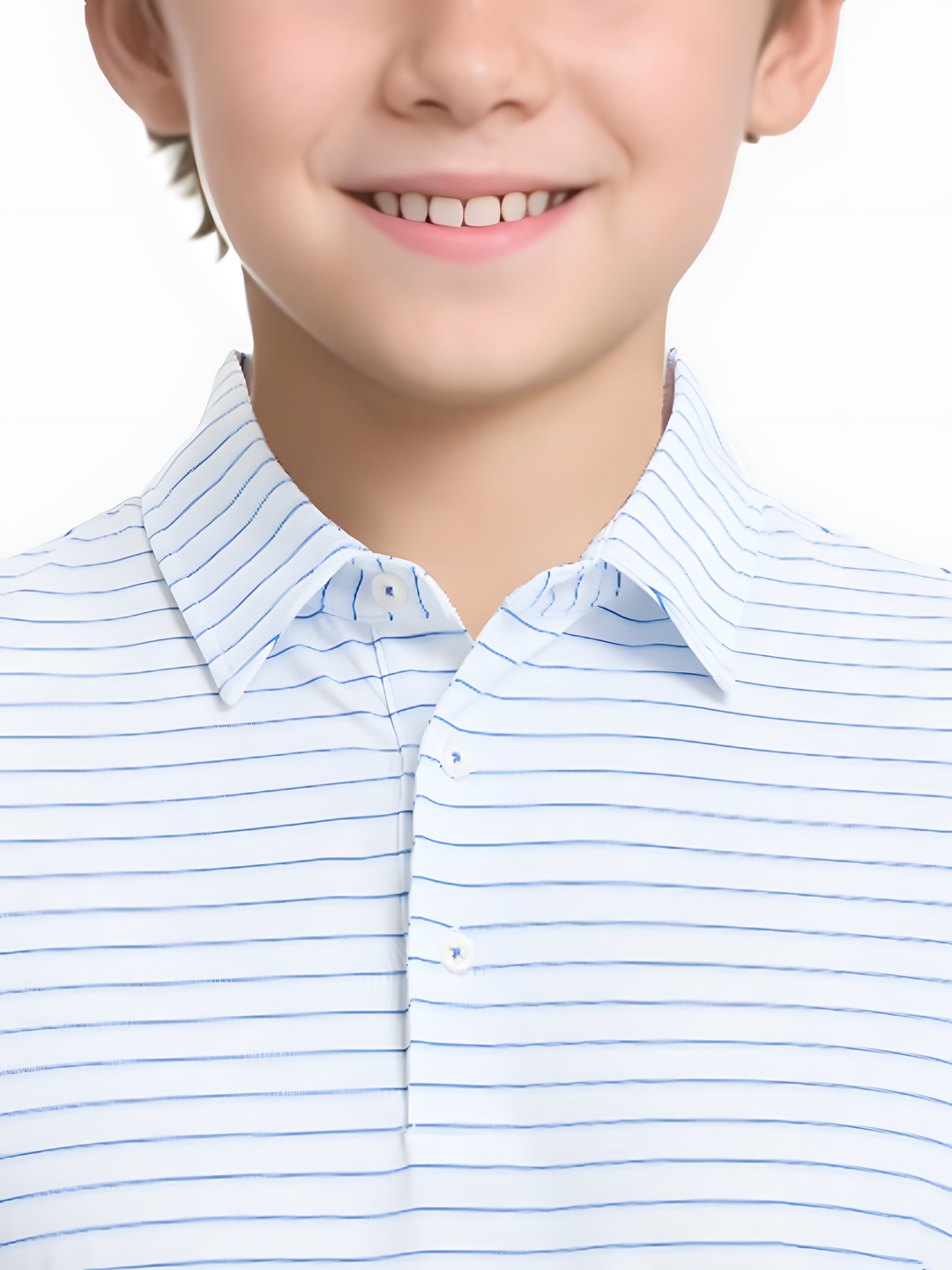 WHITE/LIGHT BLUE STRIPE