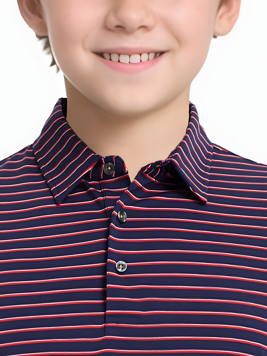 NAVY/RED STRIPE