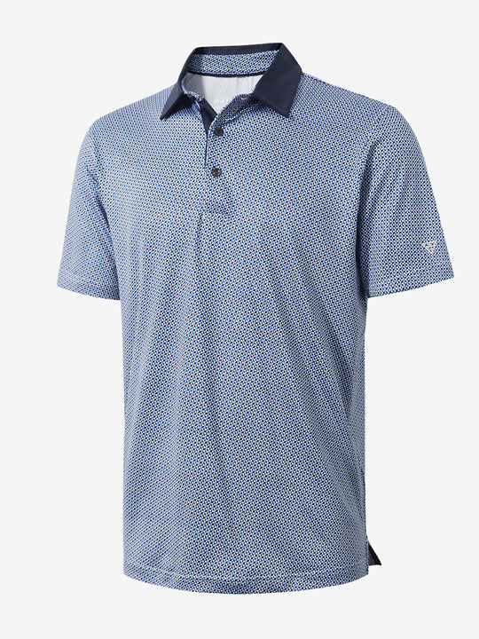 Performance Quick Dry Print Golf Polos（2）