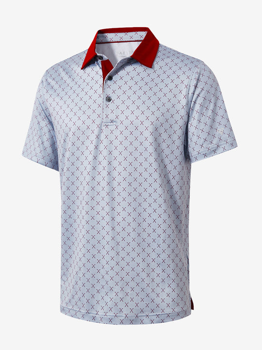 Performance Quick Dry Print Golf Polos（2）