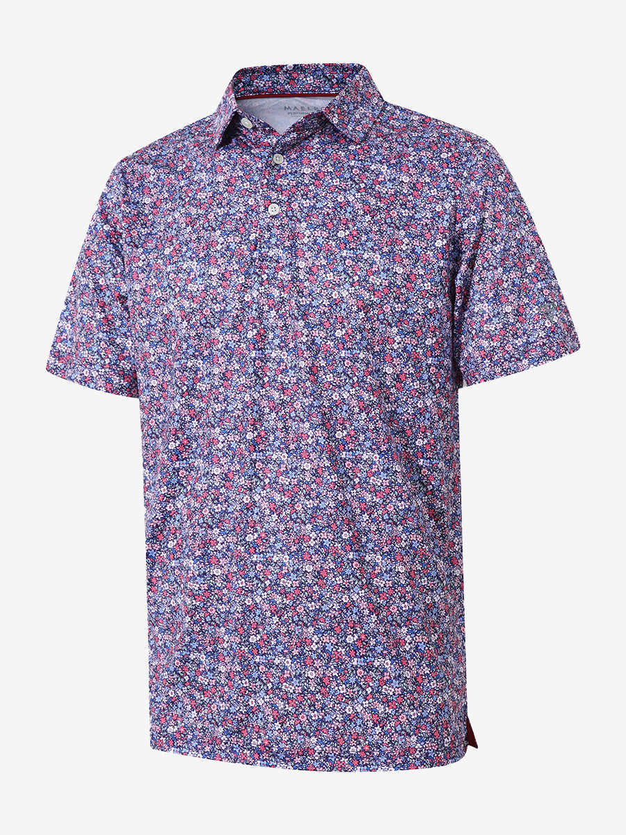 Performance Quick Dry Print Golf Polos（2）