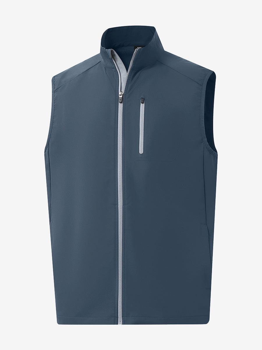Windproof Golf Vests with Zip Pockets
