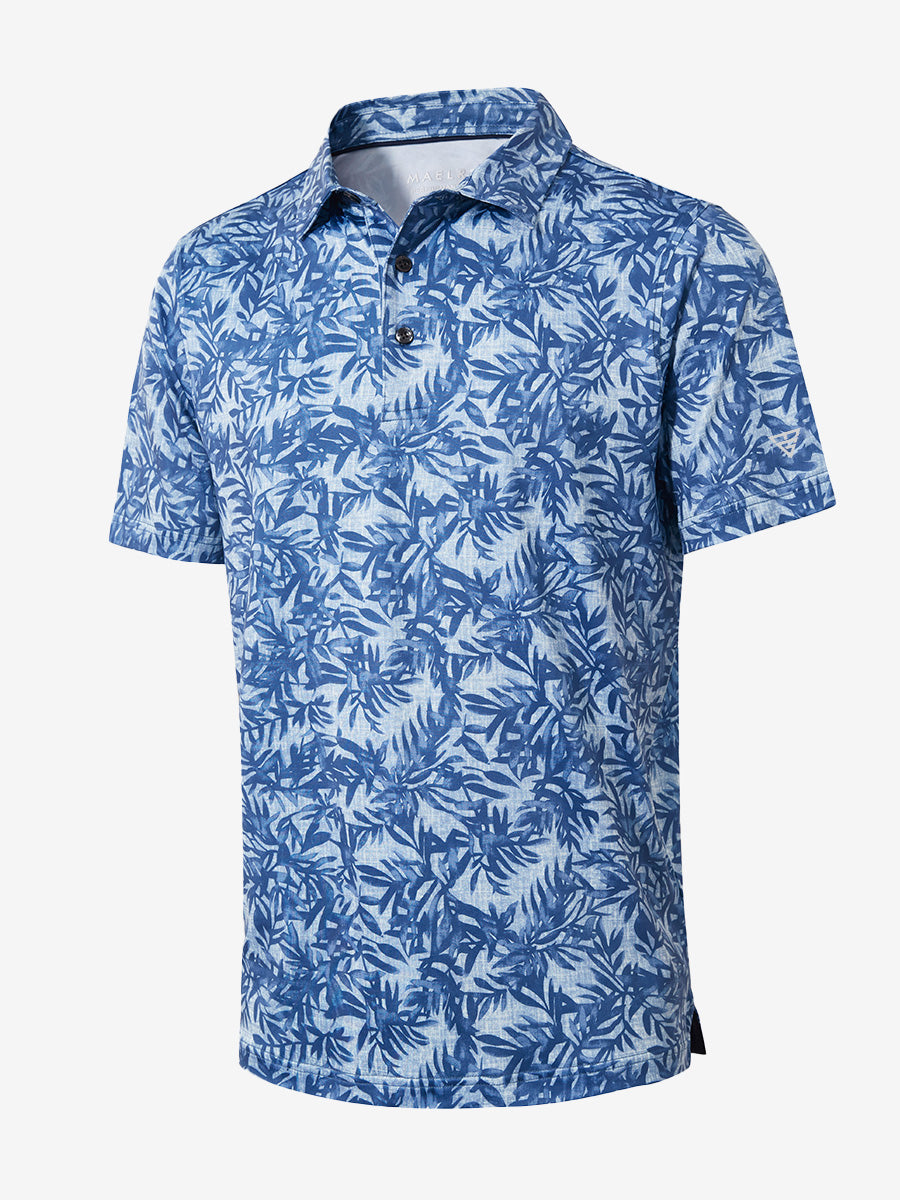 Performance Quick Dry Print Golf Polos