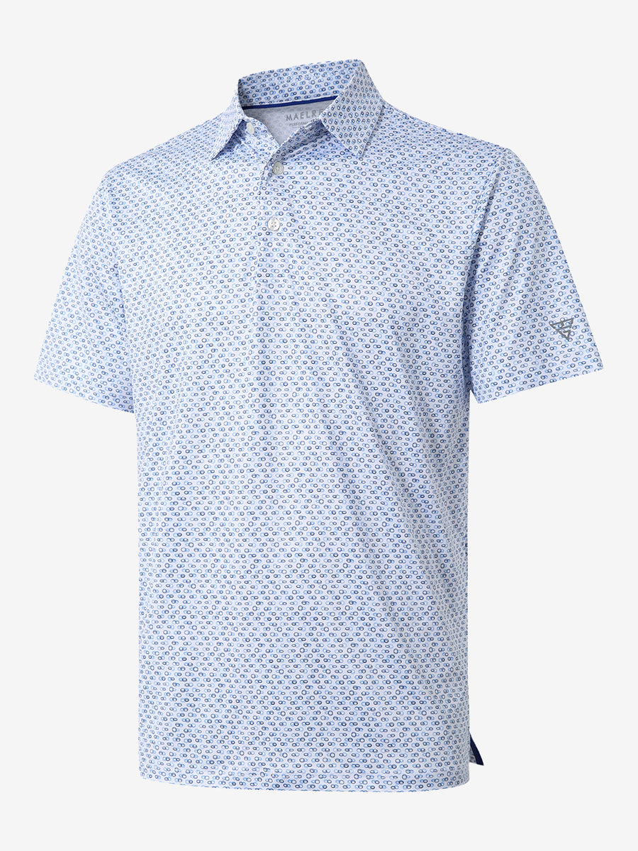 Performance Quick Dry Print Golf Polos
