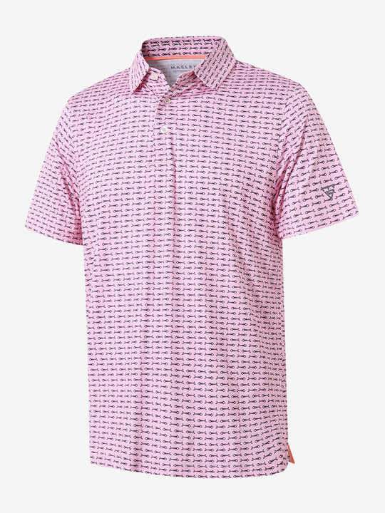 Performance Quick Dry Print Golf Polos（5）