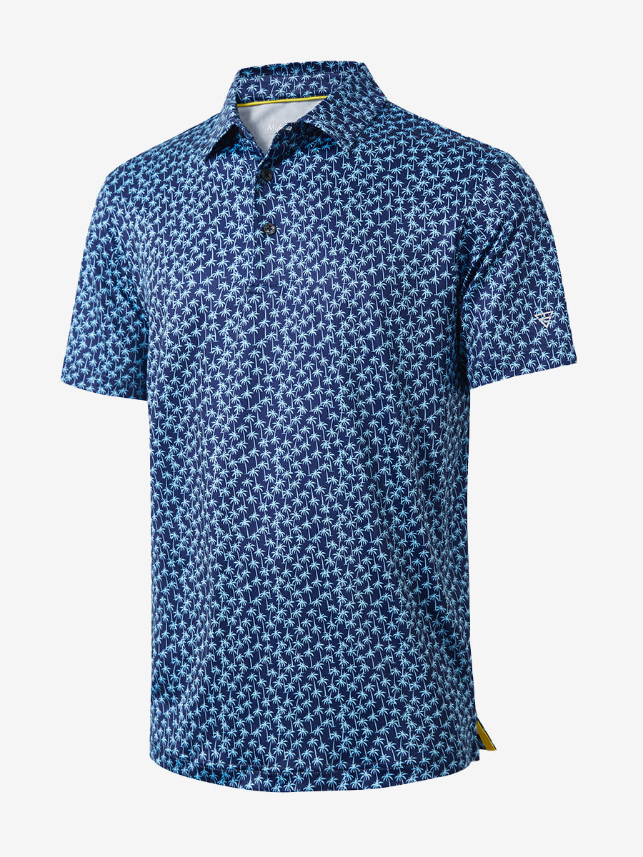 Performance Quick Dry Print Golf Polos（3）
