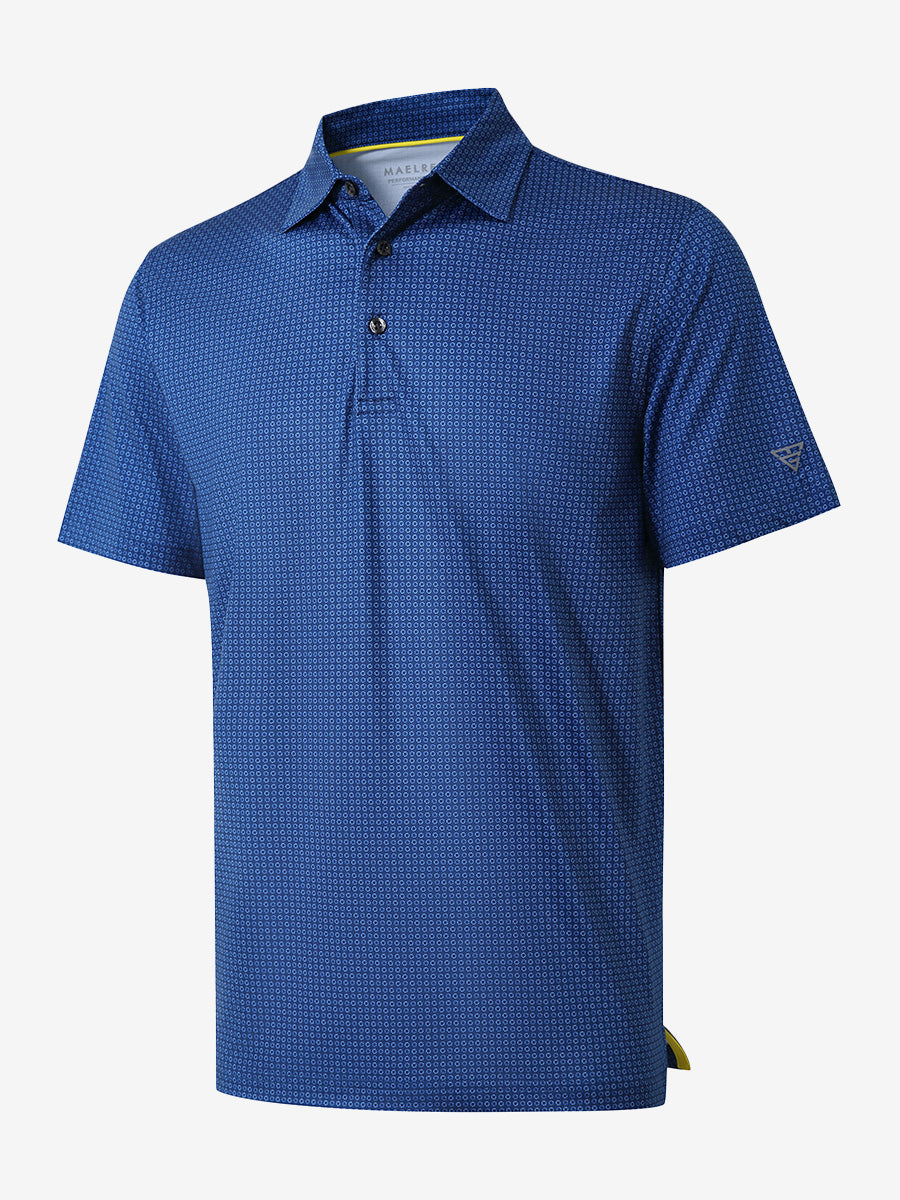 Performance Quick Dry Print Golf Polos（2）