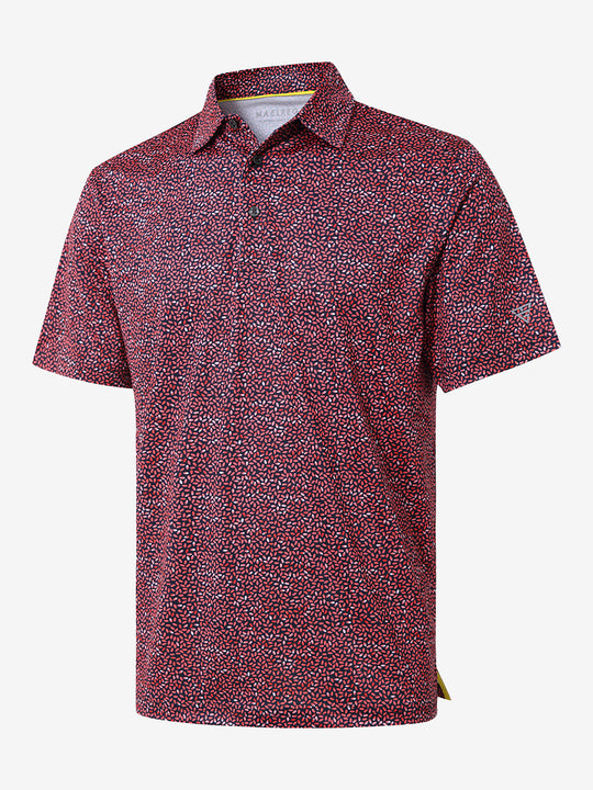Performance Quick Dry Print Golf Polos（5）