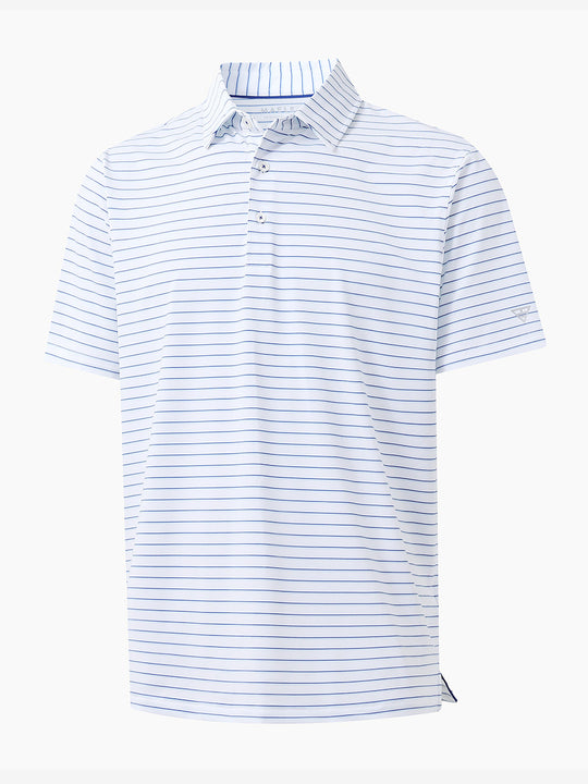 WHITE/LIGHT BLUE STRIPE