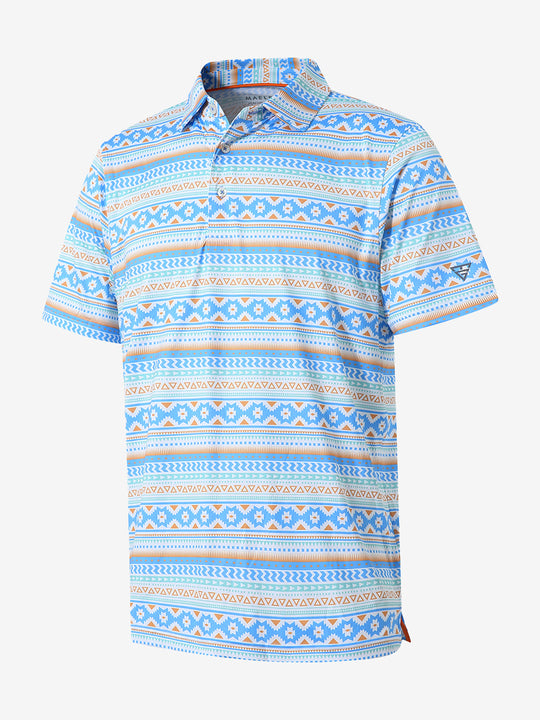 Performance Quick Dry Print Golf Polos