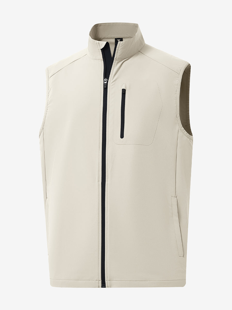 Windproof Golf Vests with Zip Pockets
