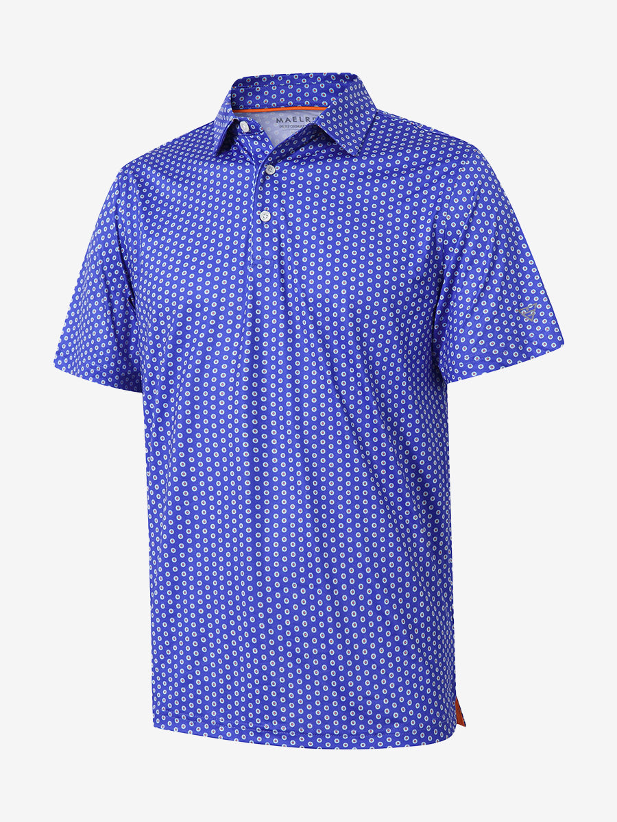 Performance Quick Dry Print Golf Polos