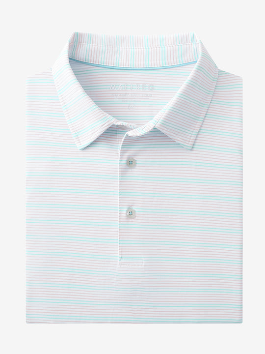 LIGHT PINK AQUA BLUE STRIPE