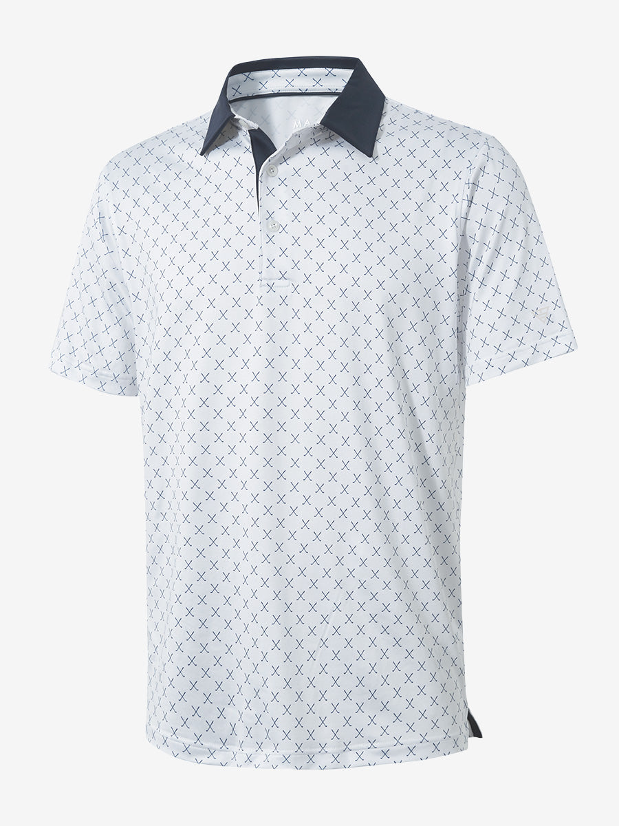Performance Quick Dry Print Golf Polos