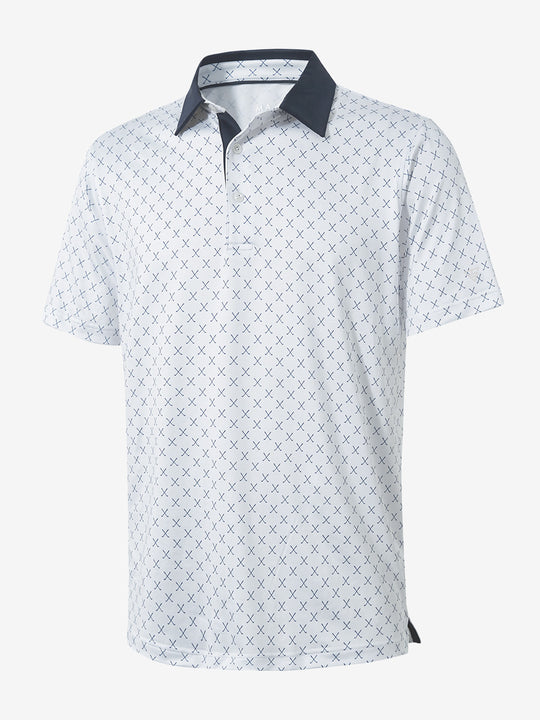 Performance Quick Dry Print Golf Polos