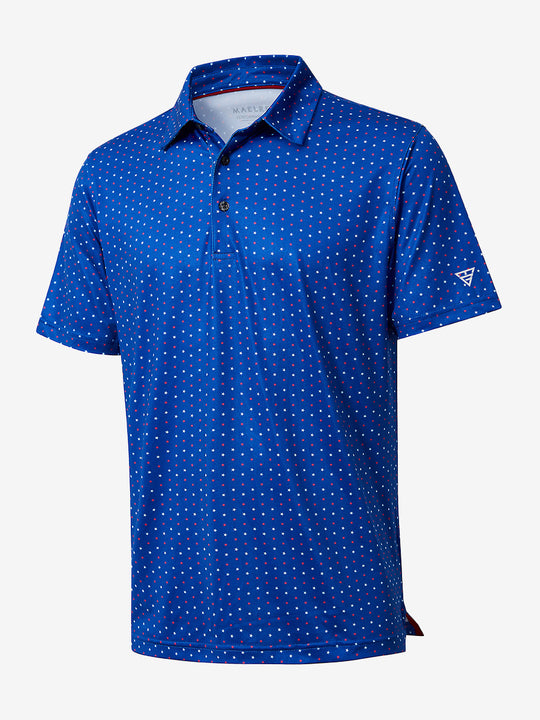 Performance Quick Dry Print Golf Polos（3）