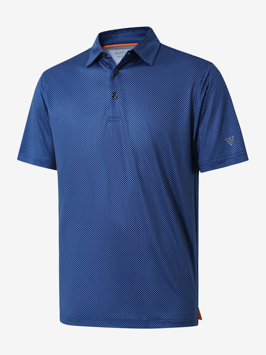 Performance Quick Dry Print Golf Polos