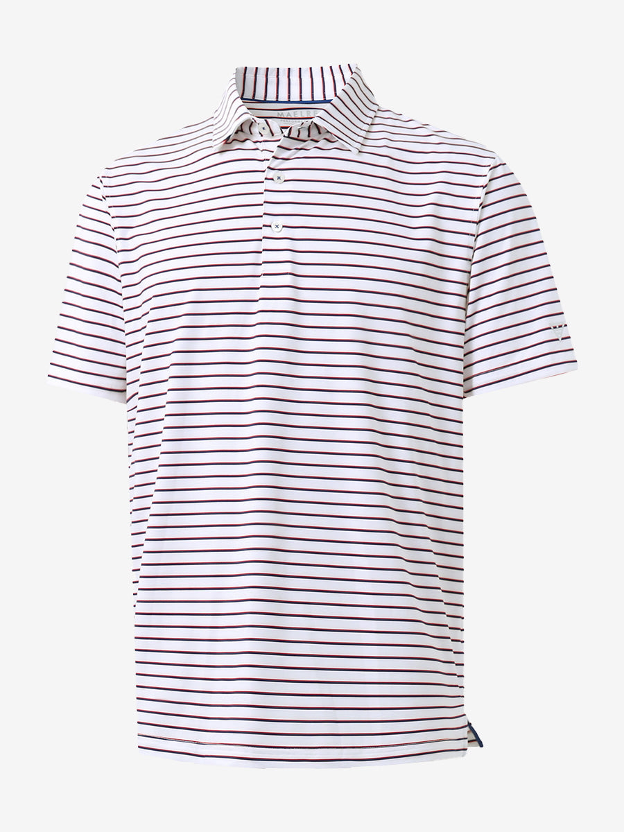 WHITE/NAVY STRIPE