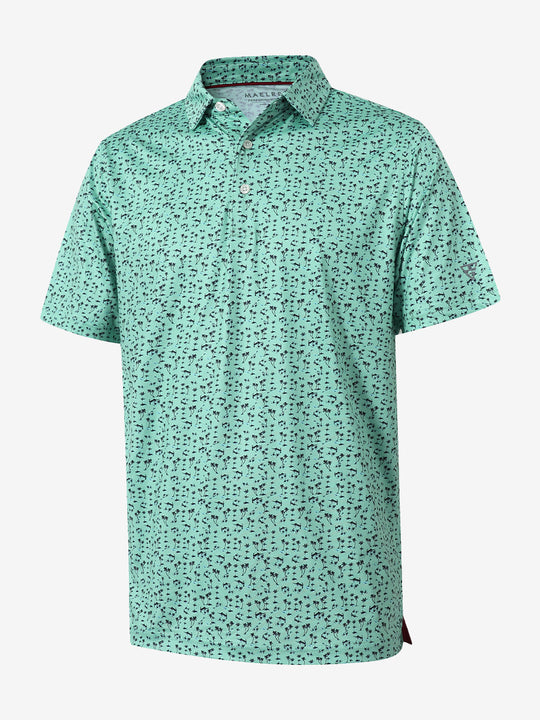 Performance Quick Dry Print Golf Polos（2）