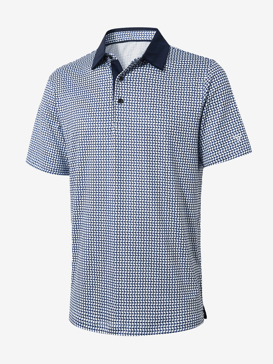 Performance Quick Dry Print Golf Polos（3）