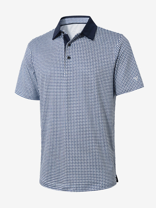Performance Quick Dry Print Golf Polos（3）