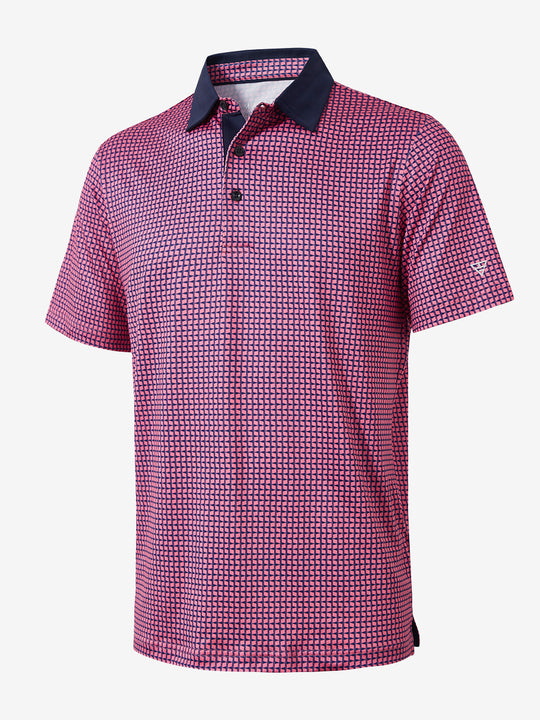 Performance Quick Dry Print Golf Polos（5）