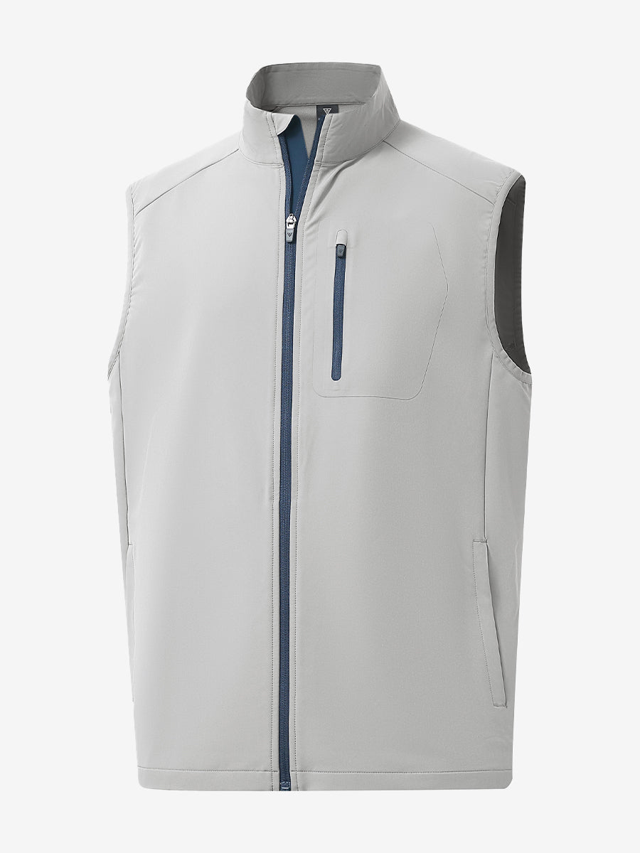 Windproof Golf Vests with Zip Pockets