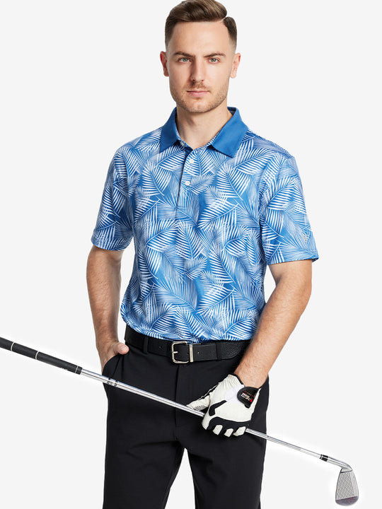 Performance Quick Dry Print Golf Polos（3）