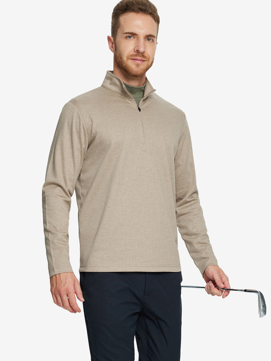 DARK KHAKI HERRINGBONE