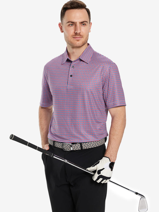 Performance Quick Dry Print Golf Polos（5）