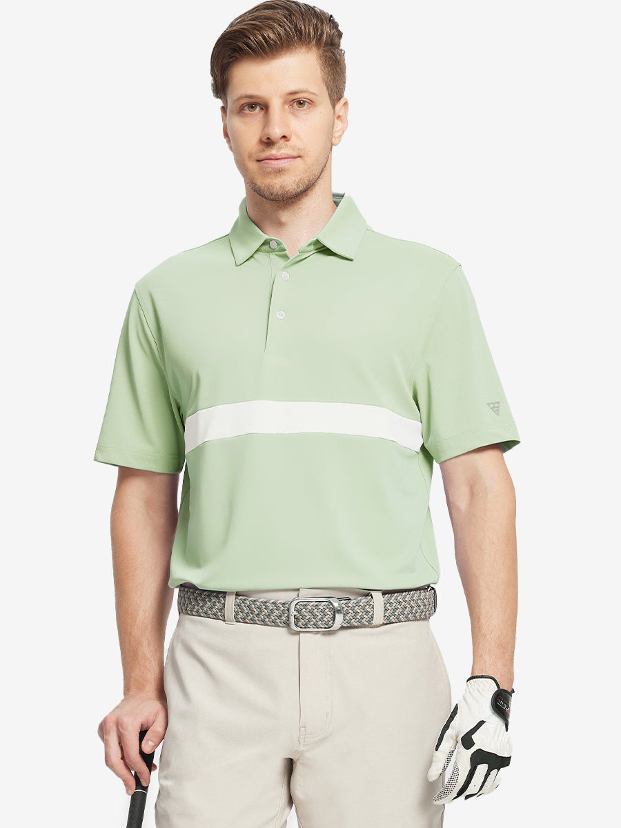 Performance Color Block Pique Polos