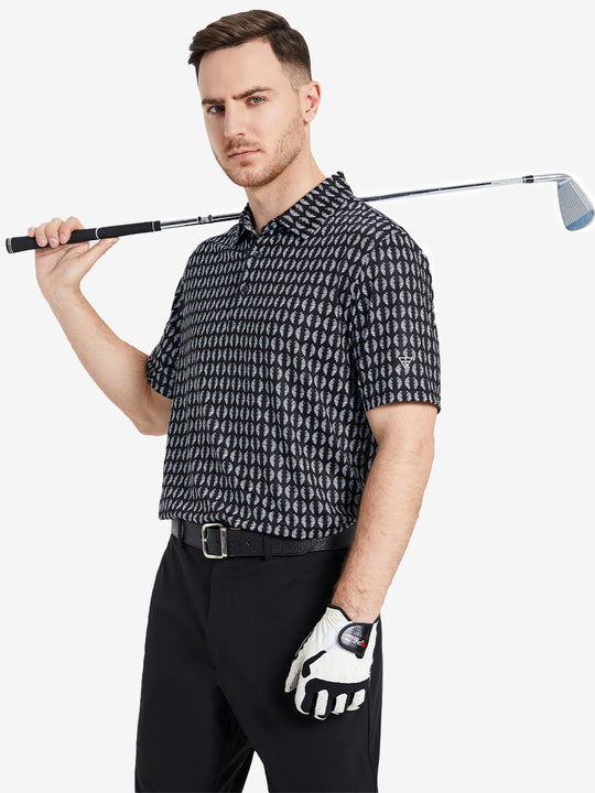 Performance Quick Dry Print Golf Polos