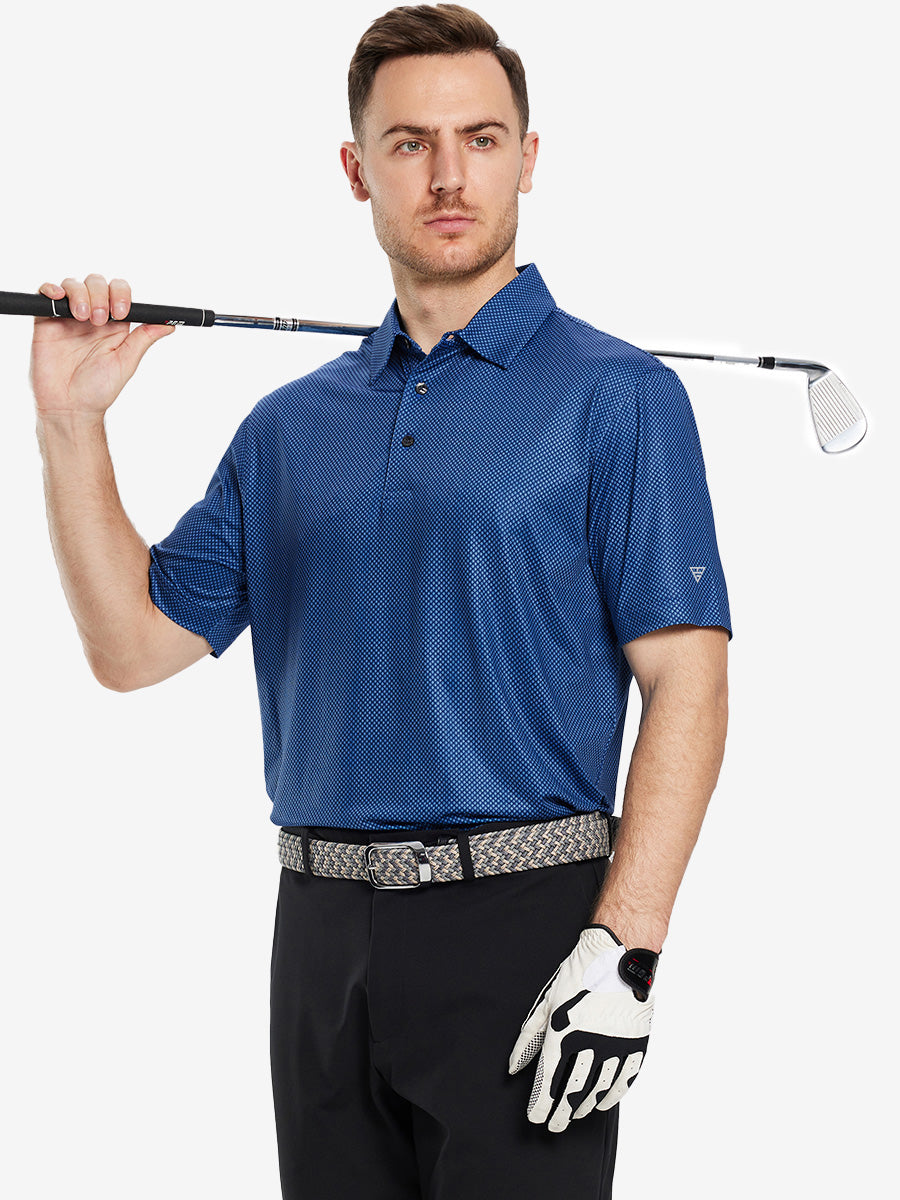 Performance Quick Dry Print Golf Polos